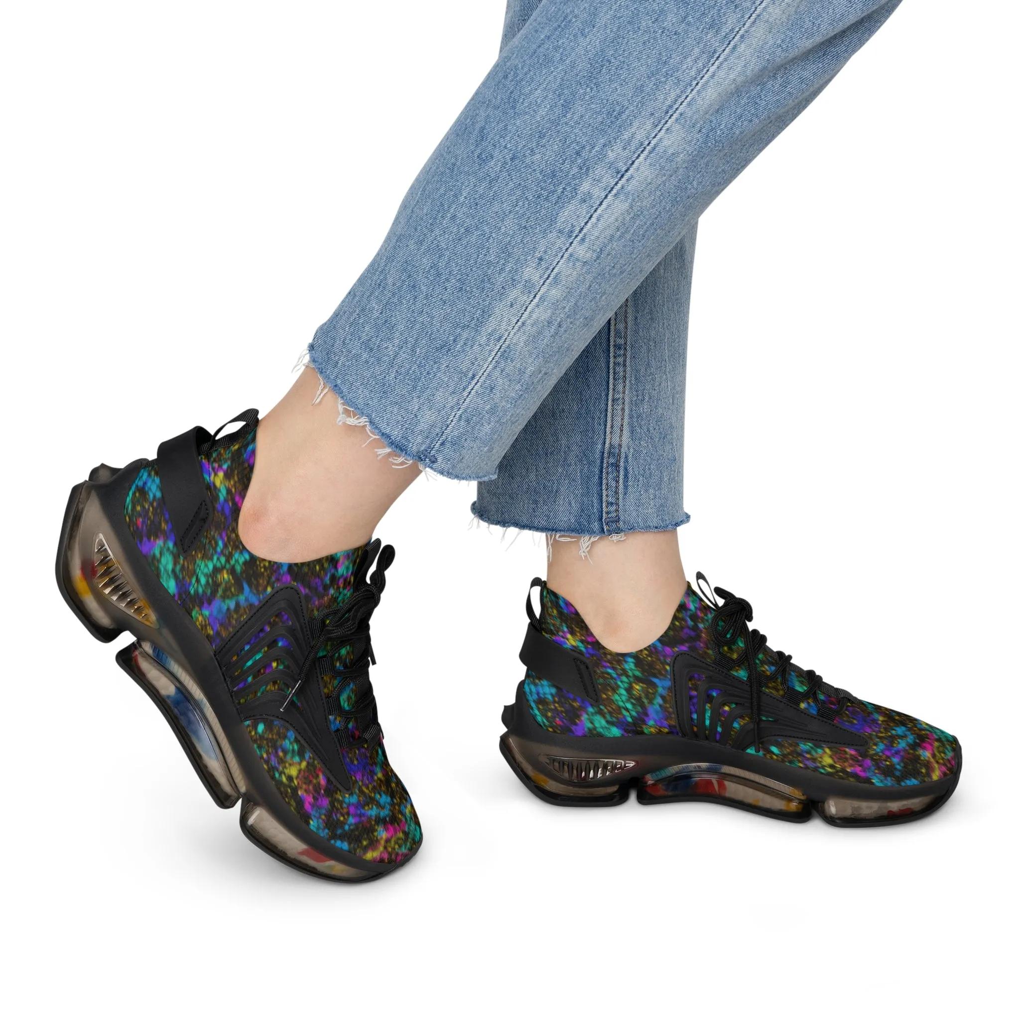 PTG Snakeskin Print Women's Mesh Sneakers