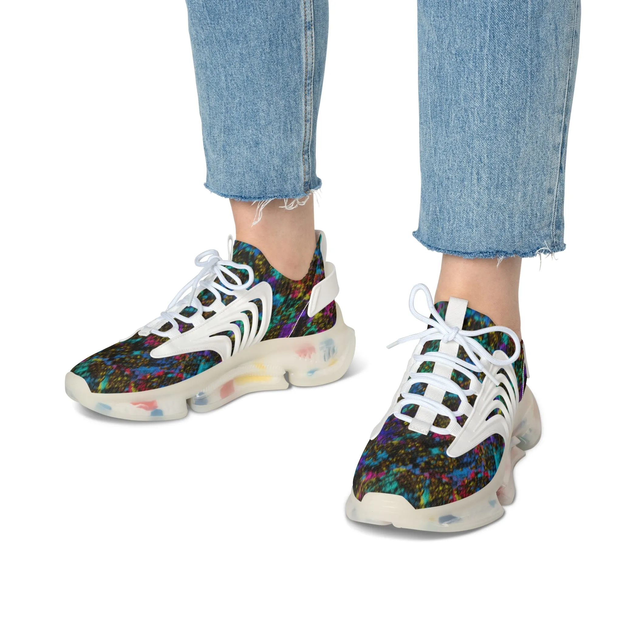 PTG Snakeskin Print Women's Mesh Sneakers