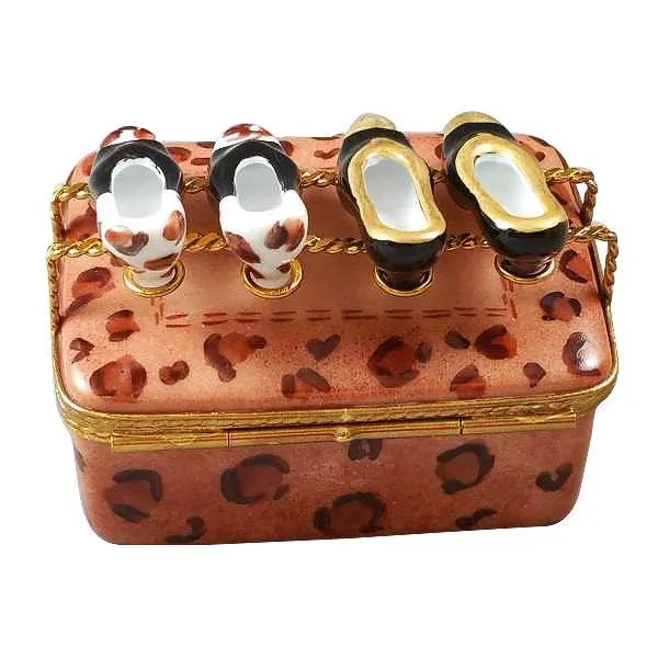 Shoe box with Two Pair of Shoes limoges box