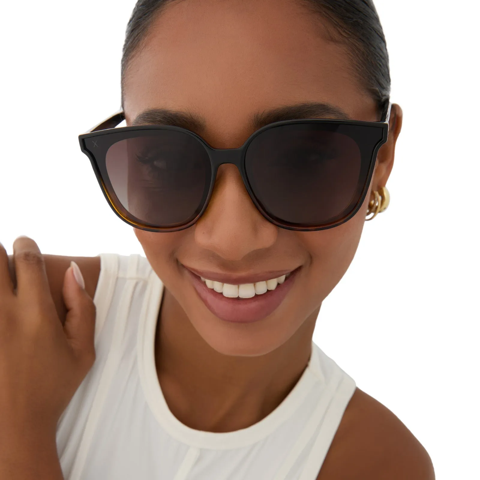 toluca - black tortoise   grey polarized sunglasses