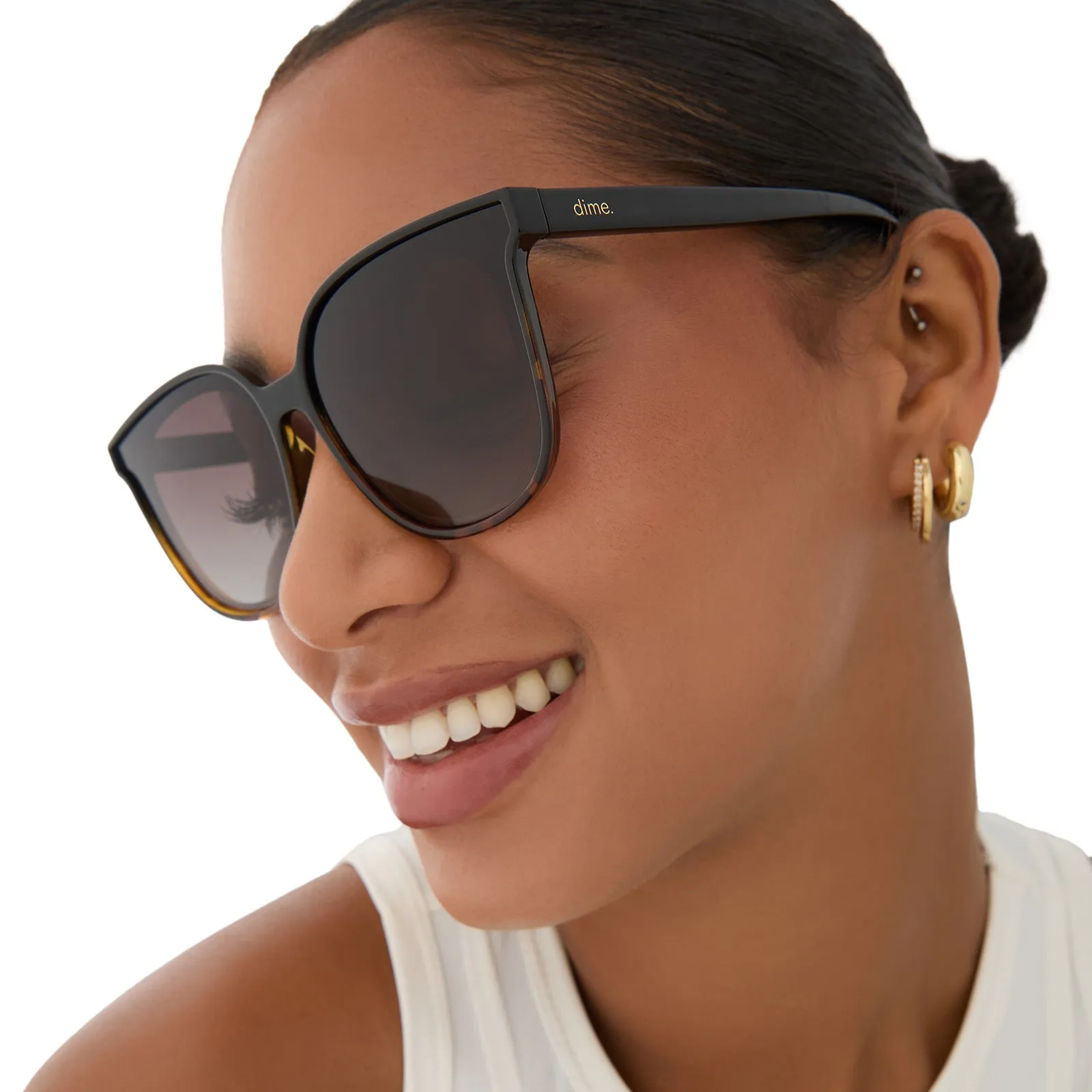 toluca - black tortoise   grey polarized sunglasses