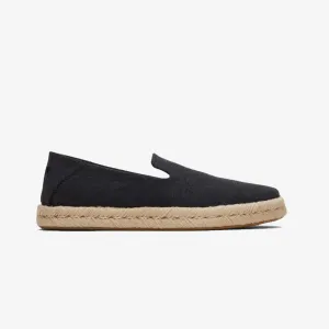 Toms | SANTIAGO JUTE-WRAPPED  { BLACK