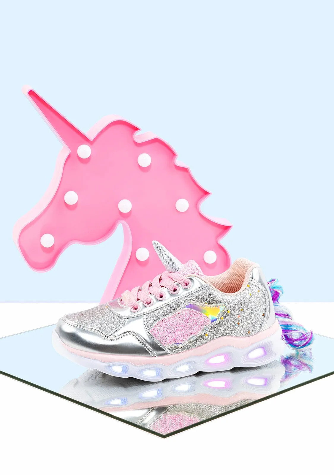 Unicorn Sneakers with Lights
